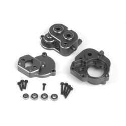 Hliníková skříň středové převodovky, gunmetal Hliníková skříň středové převodovky, gunmetal