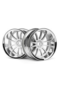 Work XSA 02C disky 26mm chromové/bílé (9mm OFFSET)