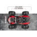 Spryte MT Turbo 1/20 4WD Monster Truck – Červený