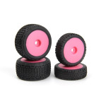 Microbe Buggy kola kompletní (růžová/přední/zadní)