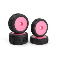 Microbe Buggy kola kompletní (růžová/přední/zadní)