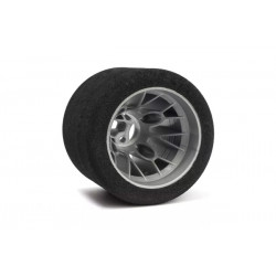 Mechové zadní gumy, PAN CAR 1/10, stříbrný disk, sh 30, 2 ks.
