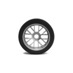 Mechové přední gumy, PAN CAR 1/10, stříbrný disk, sh 35, 2 ks.