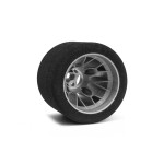 Mechové zadní gumy, PAN CAR 1/10, stříbrný disk, sh 35, 2 ks.