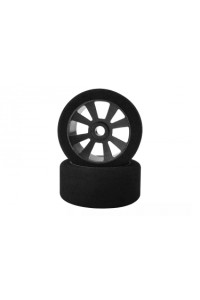 Mechové přední gumy, PAN CAR 1/10, stříbrný disk, sh 40, 2 ks.