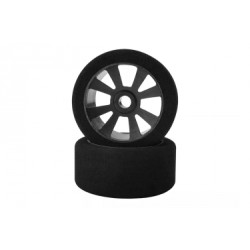 Mechové přední gumy, PAN CAR 1/10, stříbrný disk, sh 40, 2 ks. Mechové přední gumy, PAN CAR 1/10, stříbrný disk, sh 40, 2 ks.