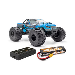 ROGUE TERRA SPORT RTR Brushless Monster Truck 4WD, modrá + akumulátor a nabíječ