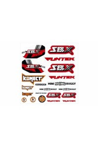 Samolepky SBX buggy, červené