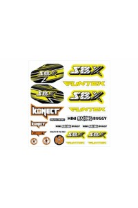 Samolepky SBX buggy, žluté
