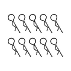 Univerzální černé sponky karoserie 1/10 (10 ks) Univerzální černé sponky karoserie 1/10 (10 ks)