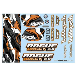 Rogue Buggy 2.0 Samolepky oranžové
