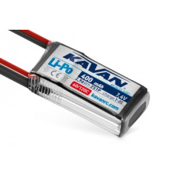 KAVAN - Li-Po 400 mAh/7,4 V 60/120C, 2,96 Wh KAVAN - Li-Po 400 mAh/7,4 V 60/120C, 2,96 Wh