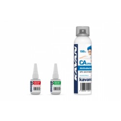 KAVAN PRO PNEU střední a řidké vteřinové lepidlo 20g + Kavan aktivátor CA 150ml