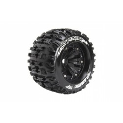 MT-PIONEER SPORT 1/8 1/2 offset 17mm hex Black Rims