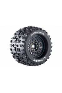MT-PIONEER SPORT 1/8, 0 a 1/2 offset 17mm odnímatelný hex, Černé disky, 2 ks
