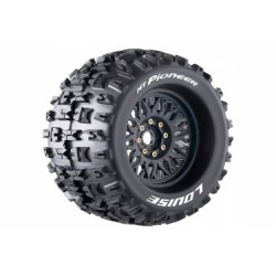 MT-PIONEER SPORT 1/8, 0 a 1/2 offset 17mm odnímatelný hex, Černé disky, 2 ks