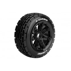 B-ORBIT SPORT 1/5 Baja přední 24mm hex, černé disky, 2 ks