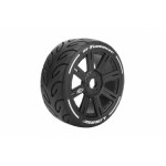 GT-TARMAC SOFT 1/8 17mm hex Spoke Black Rims