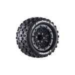 MT-UPHILL SOFT 1/10, 12mm, 14mm a 17mm odnímatelný hex, Černé disky, 2 ks