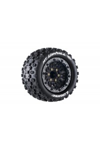 MT-UPHILL SOFT 1/10, 12mm, 14mm a 17mm odnímatelný hex, Černé disky, 2 ks