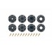 MT-UPHILL SOFT 1/10, 12mm, 14mm a 17mm odnímatelný hex, Černé disky, 2 ks