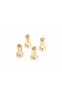 4mm/G4 Gold Works Team/zlaté konektory, 14mm, 4ks.