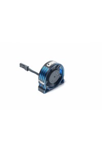WorksTeam hliníkový větráček 30x30x10mm pro E-motory - 4,8-7,2V, konektor pro přijímač