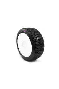 KAMIKAZE V2 BUGGY K1 (CLAY SUPER SOFT) nalepené pneumatiky, bílé disky, 2 ks.