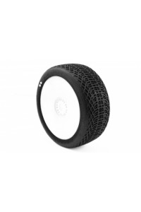 I-BARRS V3 BUGGY S1 (SUPER SOFT) nalepené pneumatiky, bílé disky, 2 ks.