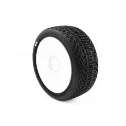 I-BARRS V3 BUGGY S1 (SUPER SOFT) nalepené pneumatiky, bílé disky, 2 ks.