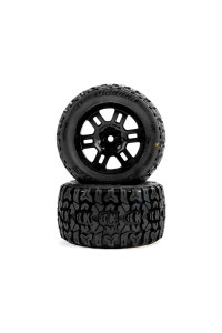 Pro-Line kolo 1:16 s pneu Jaeger, disk Split Six černý 12mm (2): Arrma Mini Kraton