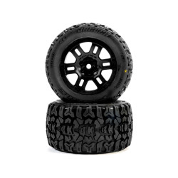 Pro-Line kolo 1:16 s pneu Jaeger, disk Split Six černý 12mm (2): Arrma Mini Kraton