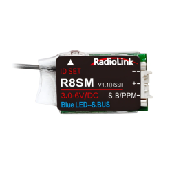 RADIOLINK Přijímač Mini R8SM 8kanálový (T8FB, T8S, T16D, T12D)