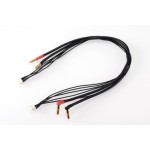 4S černý nabíjecí kabel G4/G5-4S/XH - krátký 400mm - (4mm, 5-pin XH)