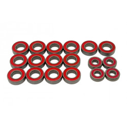 SWORKz Sada ložisek pro modely 1/8 (červené gumové prachovky)(18 ks) SWORKz Sada ložisek pro modely 1/8 (červené gumové prachovky)(18 ks)