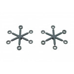 Přesné plastové těsnění 1/10 BBS tlumičů 3.0x6.3x0.9 (2 sady)