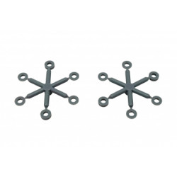 Přesné plastové těsnění 1/10 BBS tlumičů 3.0x6.3x0.9 (2 sady)