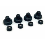 Přesná plastová horní/spodní víčka 1/10 BBS tlumičů (13mm) (4 páry)