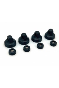 Přesná plastová horní/spodní víčka 1/10 BBS tlumičů (13mm) (4 páry)