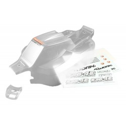 SWORKz 1/8 Falcon ST-4 čirá lexanová karoserie, 90% předříznutá, lehká, 1 ks. SWORKz 1/8 Falcon ST-4 čirá lexanová karoserie, 90% předříznutá, lehká, 1 ks.