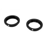 Kroužky pro nastavení předpětí pružin 1/10 BBS tlumičů černé (13mm) (2 ks)