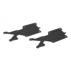 SWORKz uhlíková vzpěra spodní zadního ramena, ABS, 2,0mm, včetně šroubů, 2 ks.