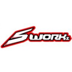 SWORKz S35-4E uhlíkové vrchní víko RC boxu “by RC Carbon Cavalieri”