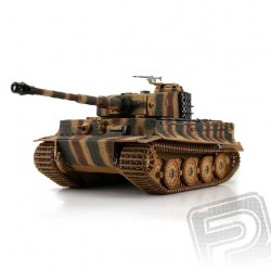 TORRO tank 1/16 RC Tiger I pozdní verze vícebarevná kamufláž - infra IR - Servo