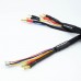 2 x 2S černý nabíj. kabel G4/G5 v černé ochranné punčoše - dlouhý 60cm - (4mm, 3-pin XH)