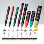Akrylový popisovač POSCA PC-1MC 0,7mm - světle růžová