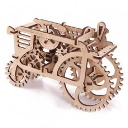 Dřevěná stavebnice 3D mechanického Puzzle - Traktor